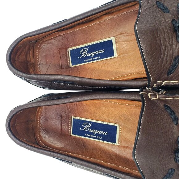 Bragano Cole Haan Men\'s size 10.5 Brown Leather Driving loafer Shoes Italy main image 11